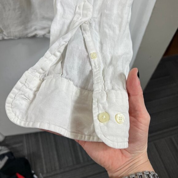 J. Crew 100% Irish line  tailored fit long sleeve button up - Picture 6 of 9